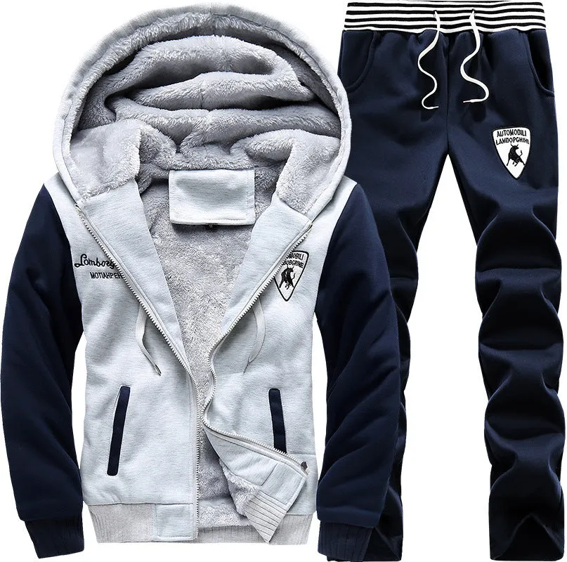 men with cashmere sweater suit Korean winter fashion hoodie coat wholesale agent