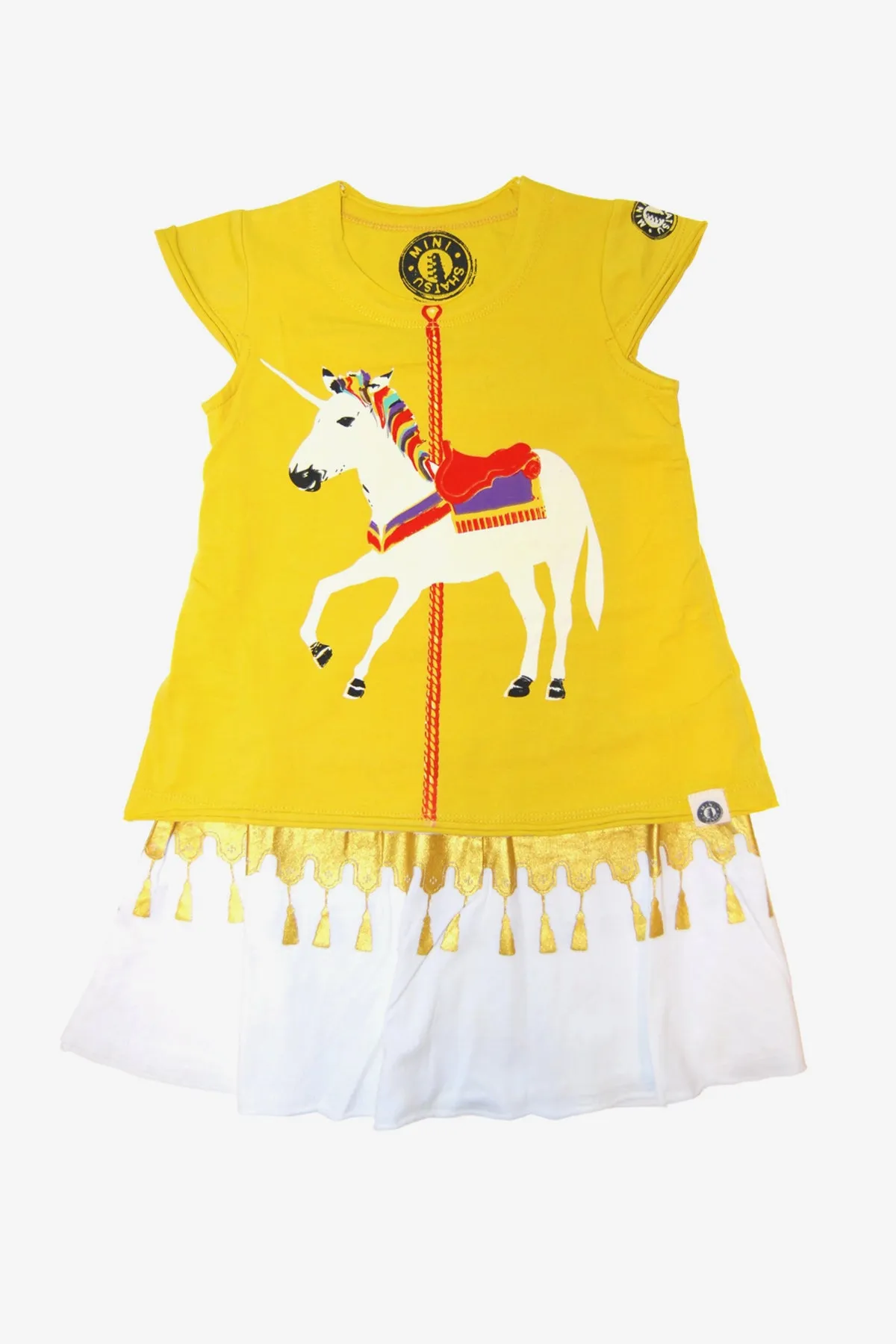 Mini Shatsu Unicorn Carousel Girls Dress (Size 2 left)