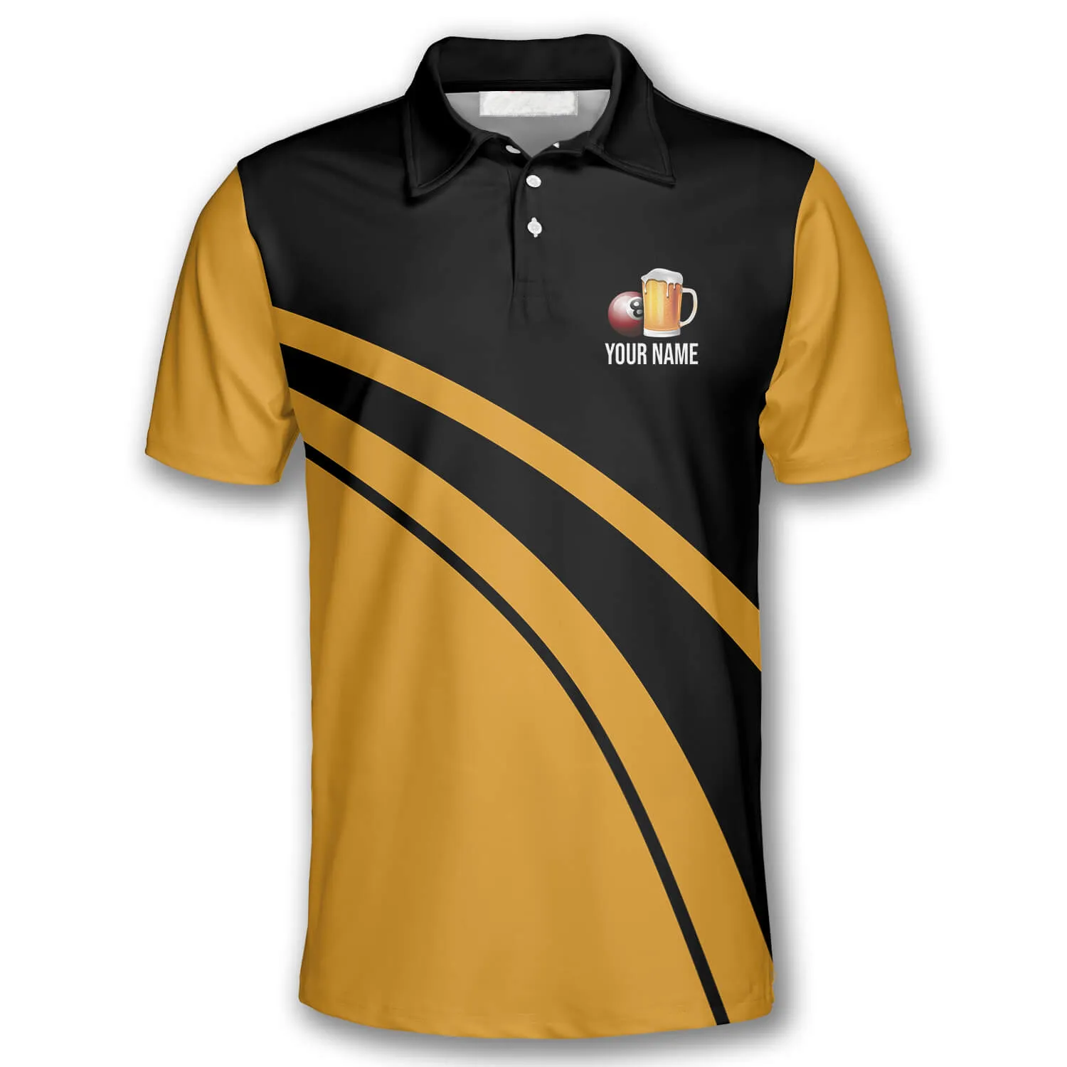 My Drinking Team Has a Pool Problem Custom Billiard Shirts for Men, Billiard Polo Shirt, Drink Beer Shirt