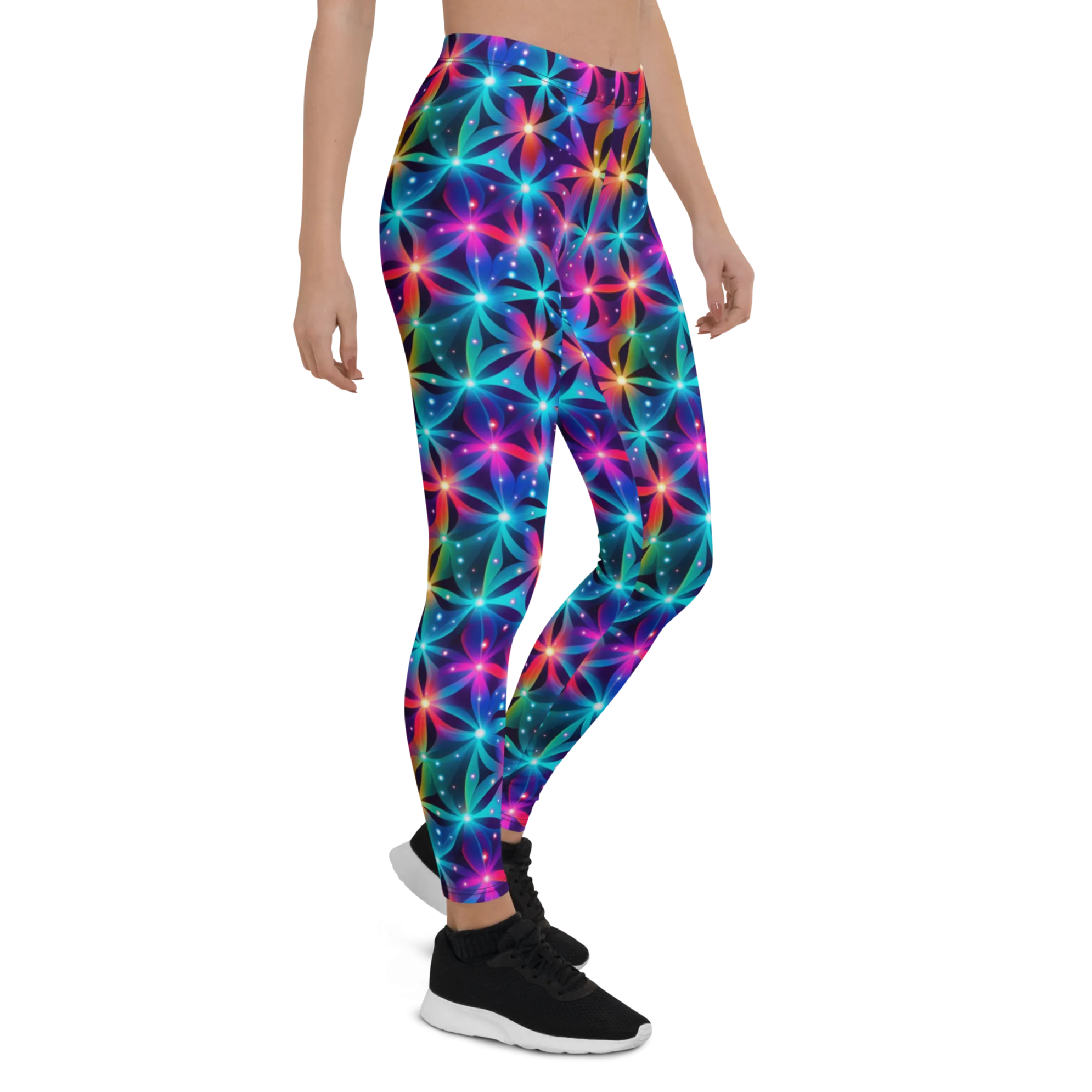 Neon Flower Leggings