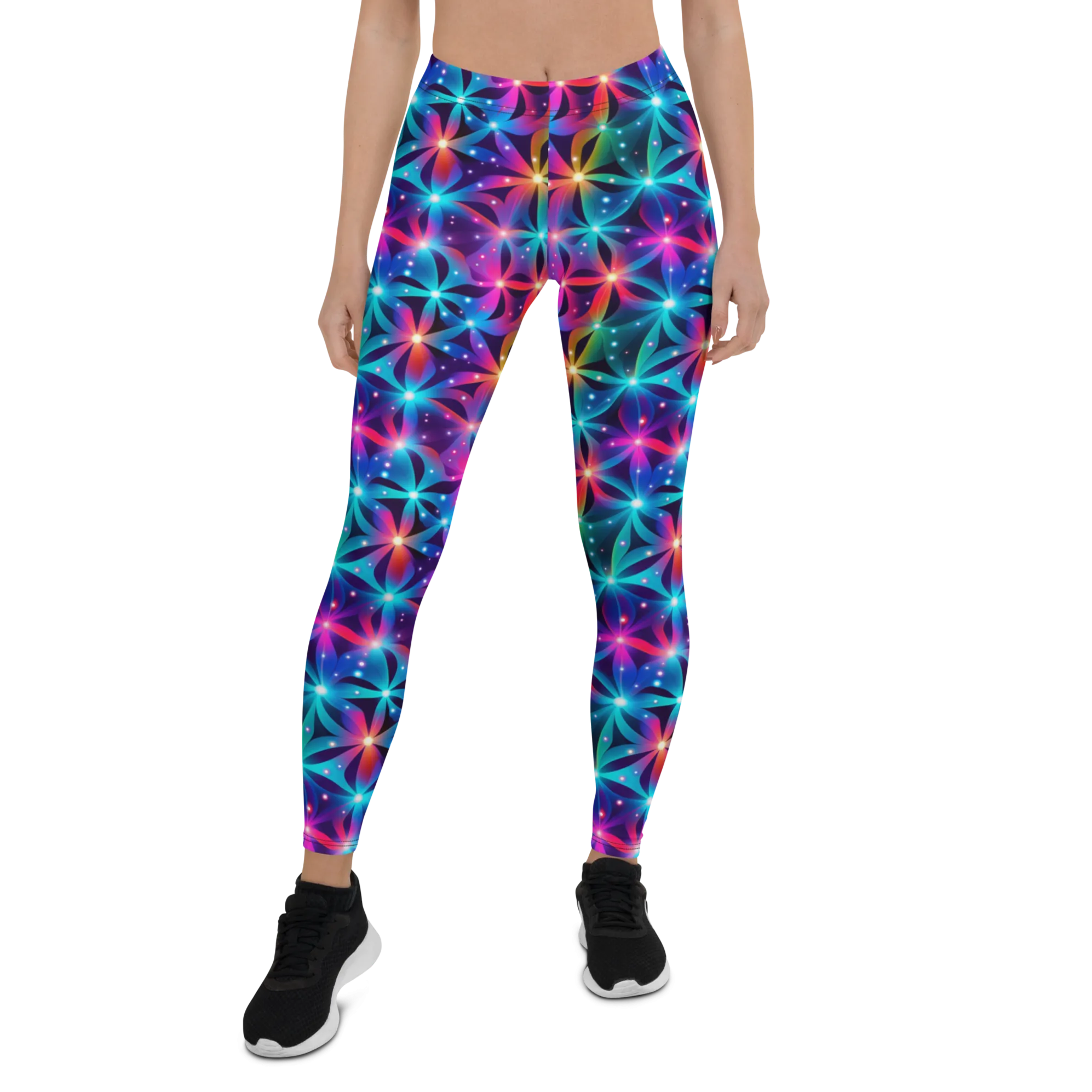 Neon Flower Leggings