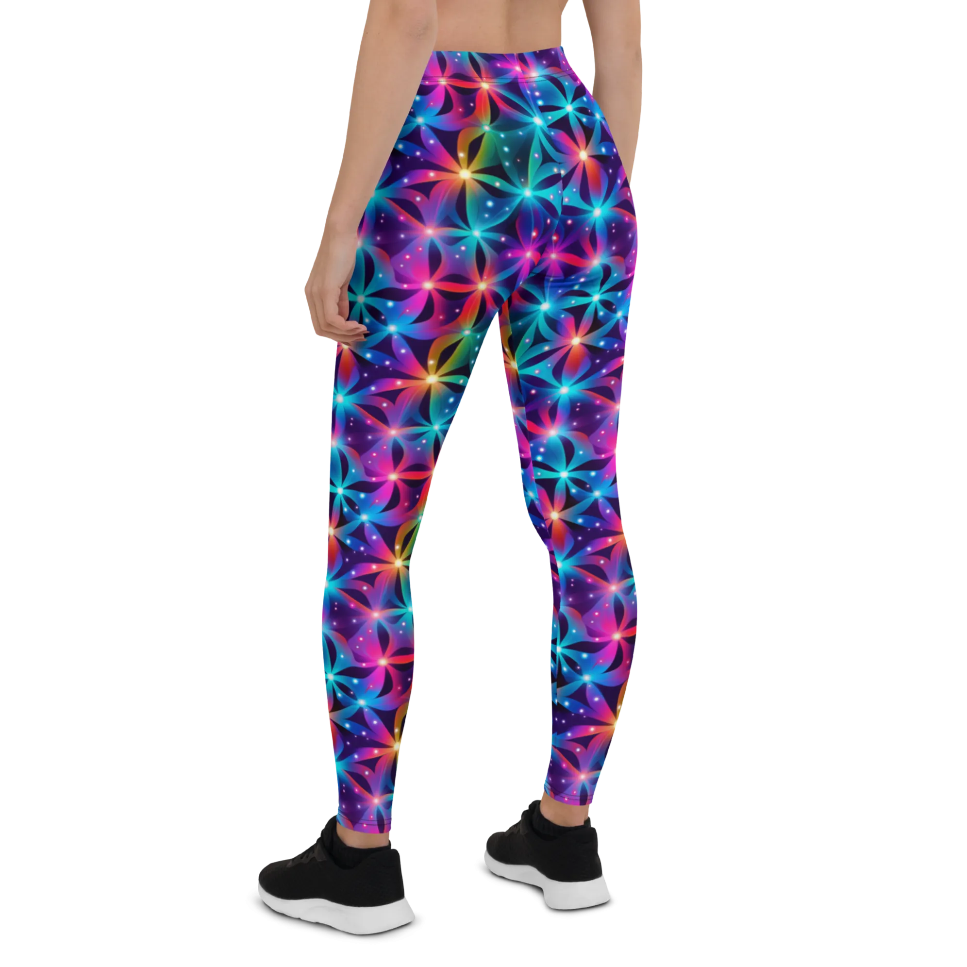 Neon Flower Leggings