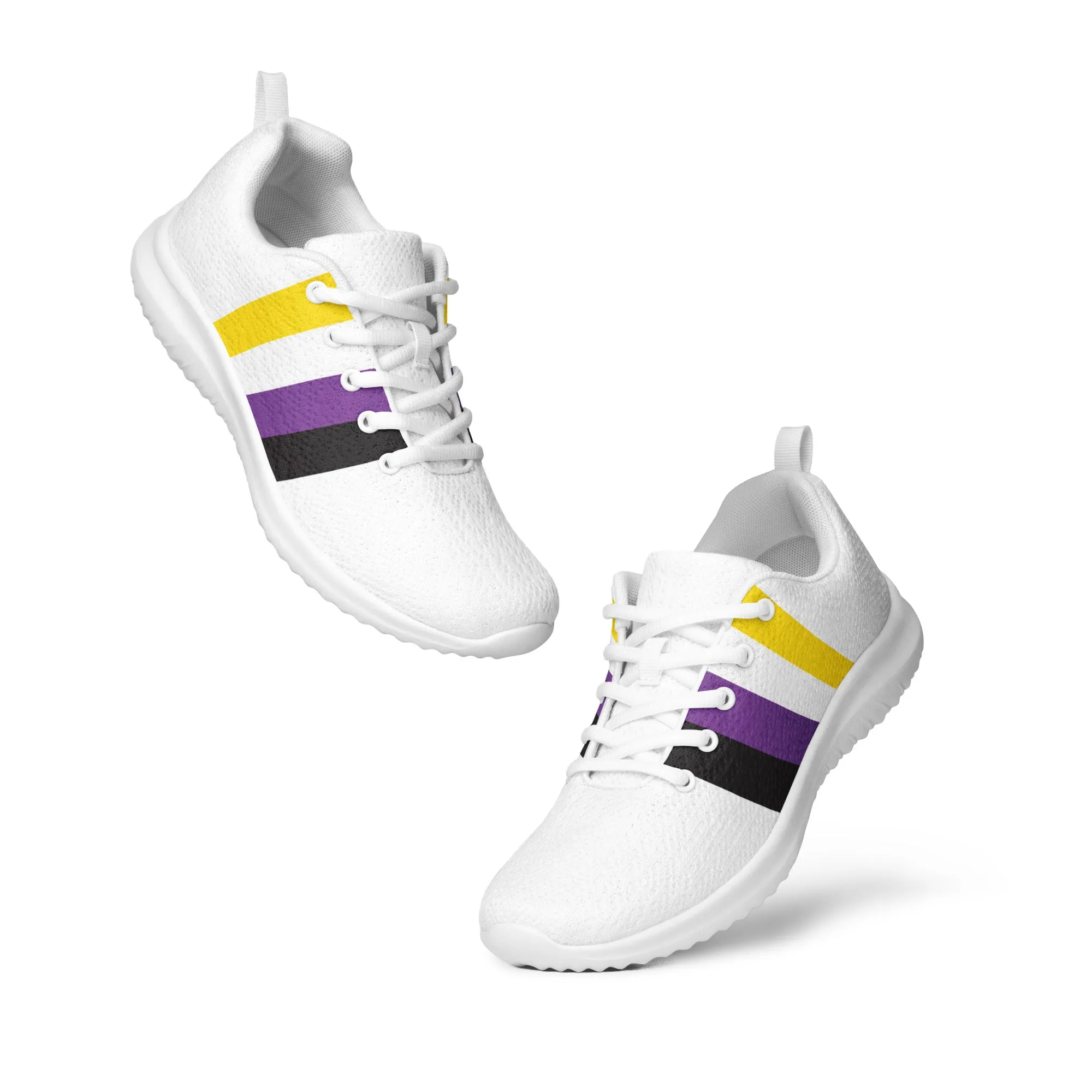 Nonbinary Enby Pride Flag Women’s Athletic Shoes