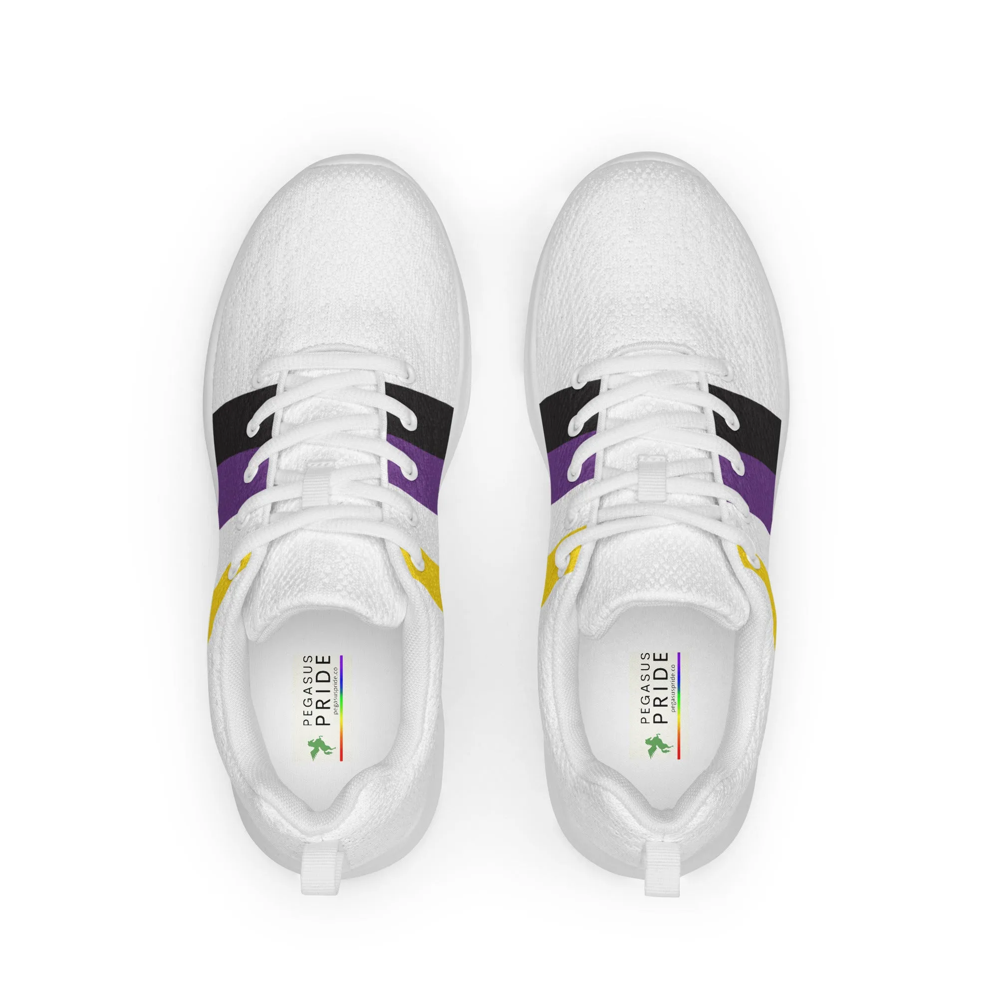 Nonbinary Enby Pride Flag Women’s Athletic Shoes