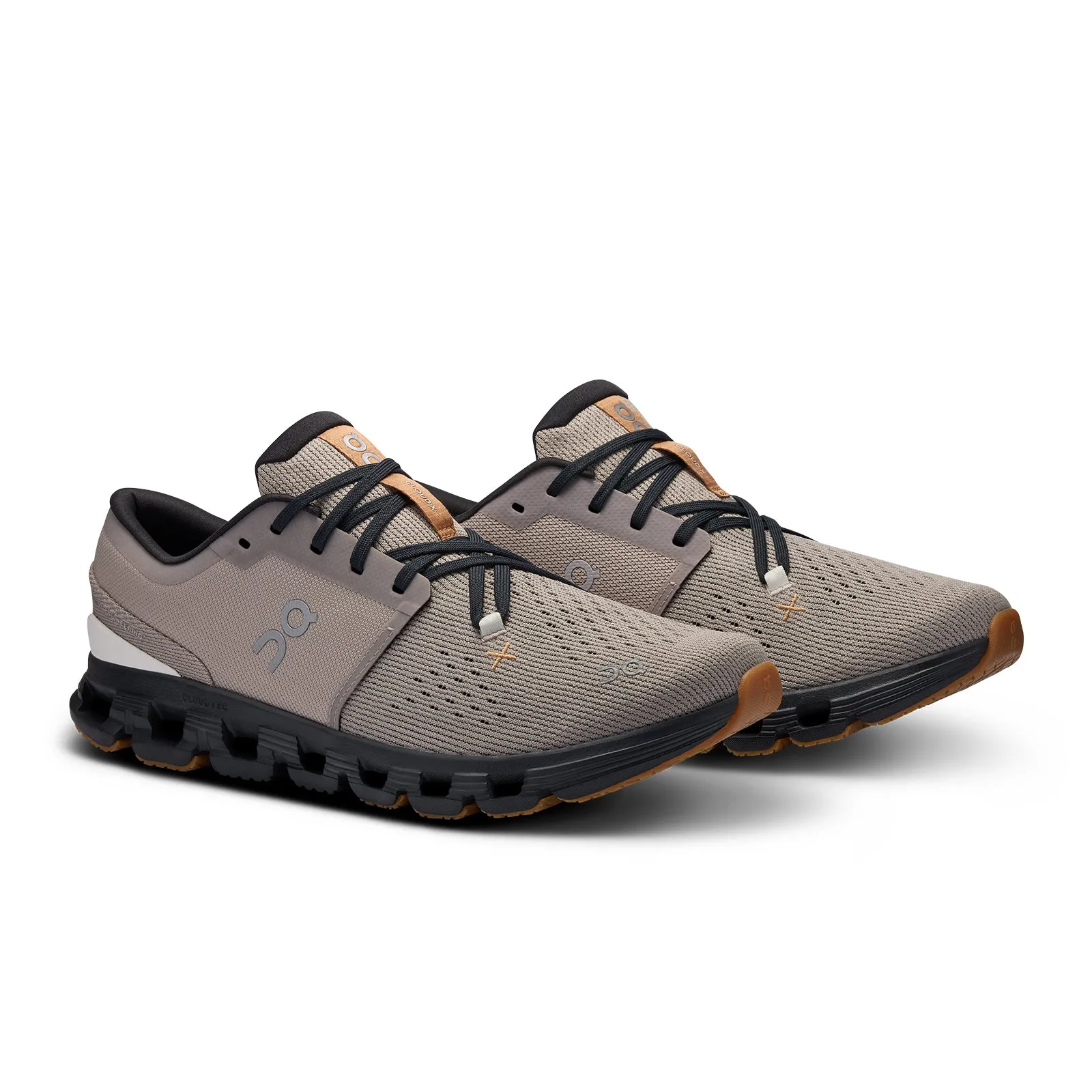 On Running Cloud X 4 Running Shoe (Men) - Fog/Black