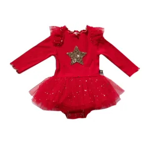 Onesie Tutu | Holiday Red | Petite Hailey