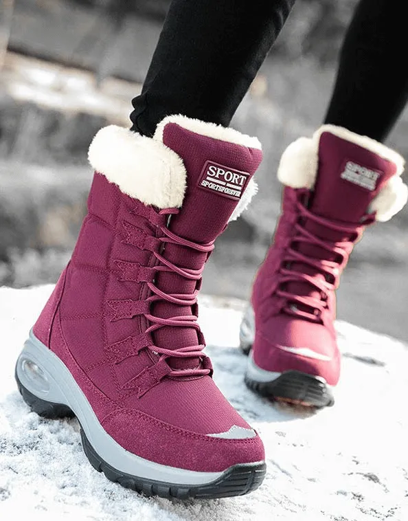 Outdoor Snow Boot for Women / Waterproof Warm Trekking Shoes - SF0288