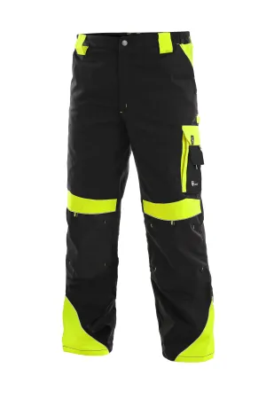 Pants CXS SIRIUS BRIGHTON, winter, men´s, black-yellow