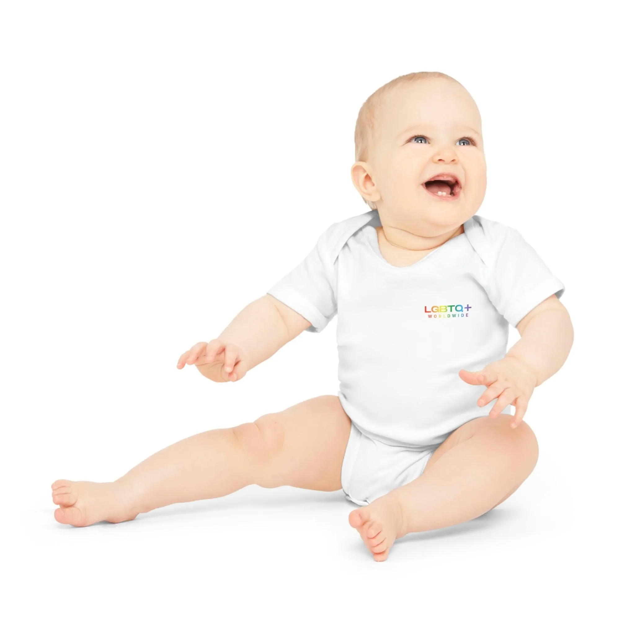 ,,PROUD ALIEN" Baby Organic Short Sleeve Bodysuit