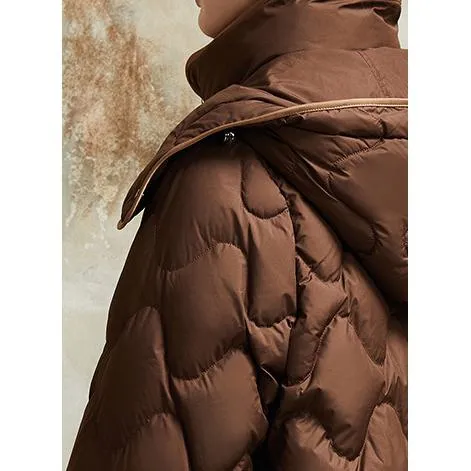 Quilted Thickened Zip-Up Down Jacket