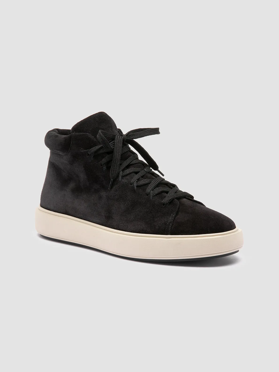 REMASTER 002 - Black Suede High Top Sneakers