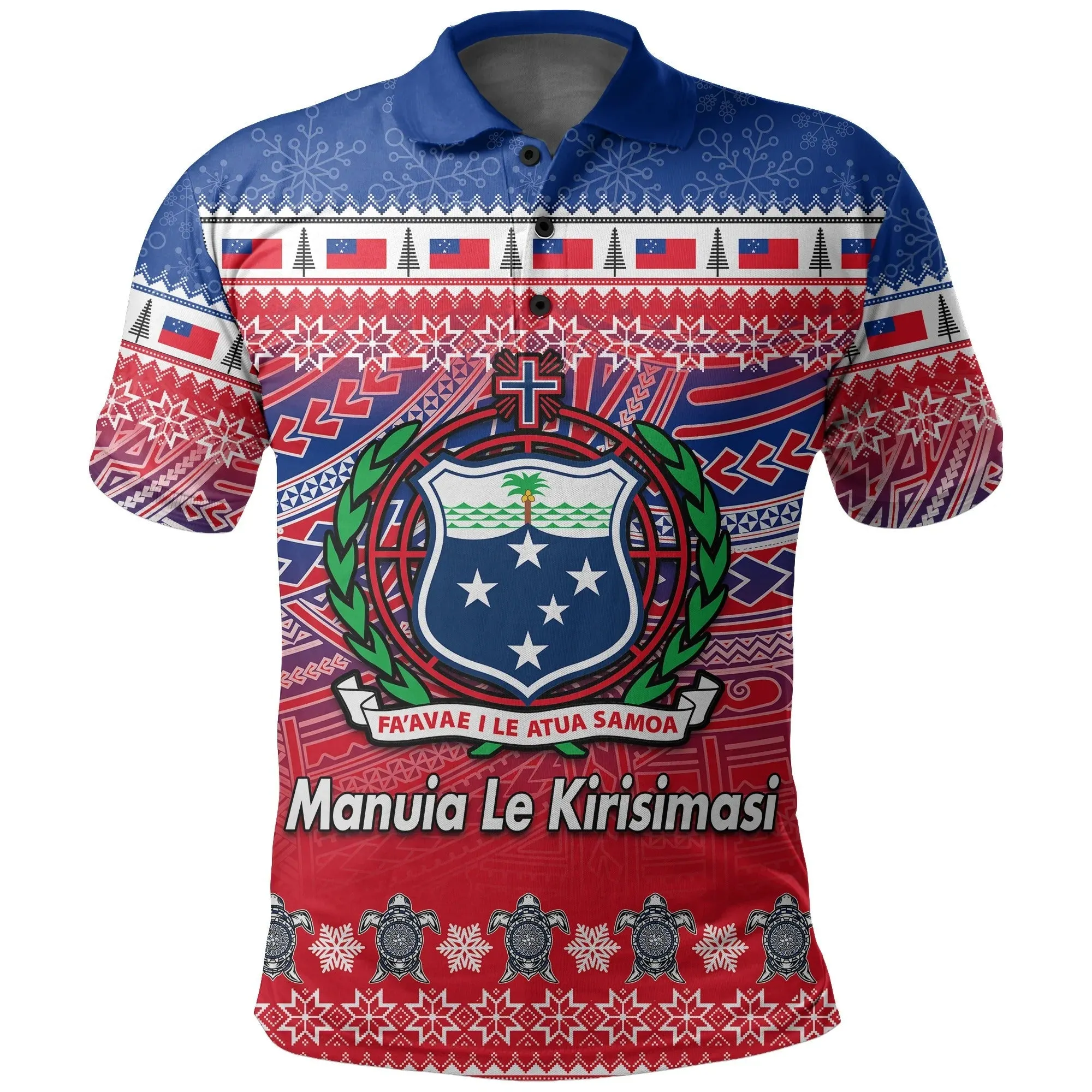 Samoa Christmas Manuia Le Kirisimasi Polo Shirt