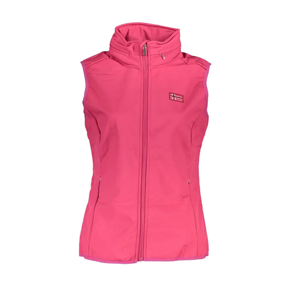 Scuola Nautica Pink Polyester Jackets & Coat VEST