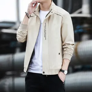 Slash Pocket Trendy Casual Solid Color Lapel Collar Jacket