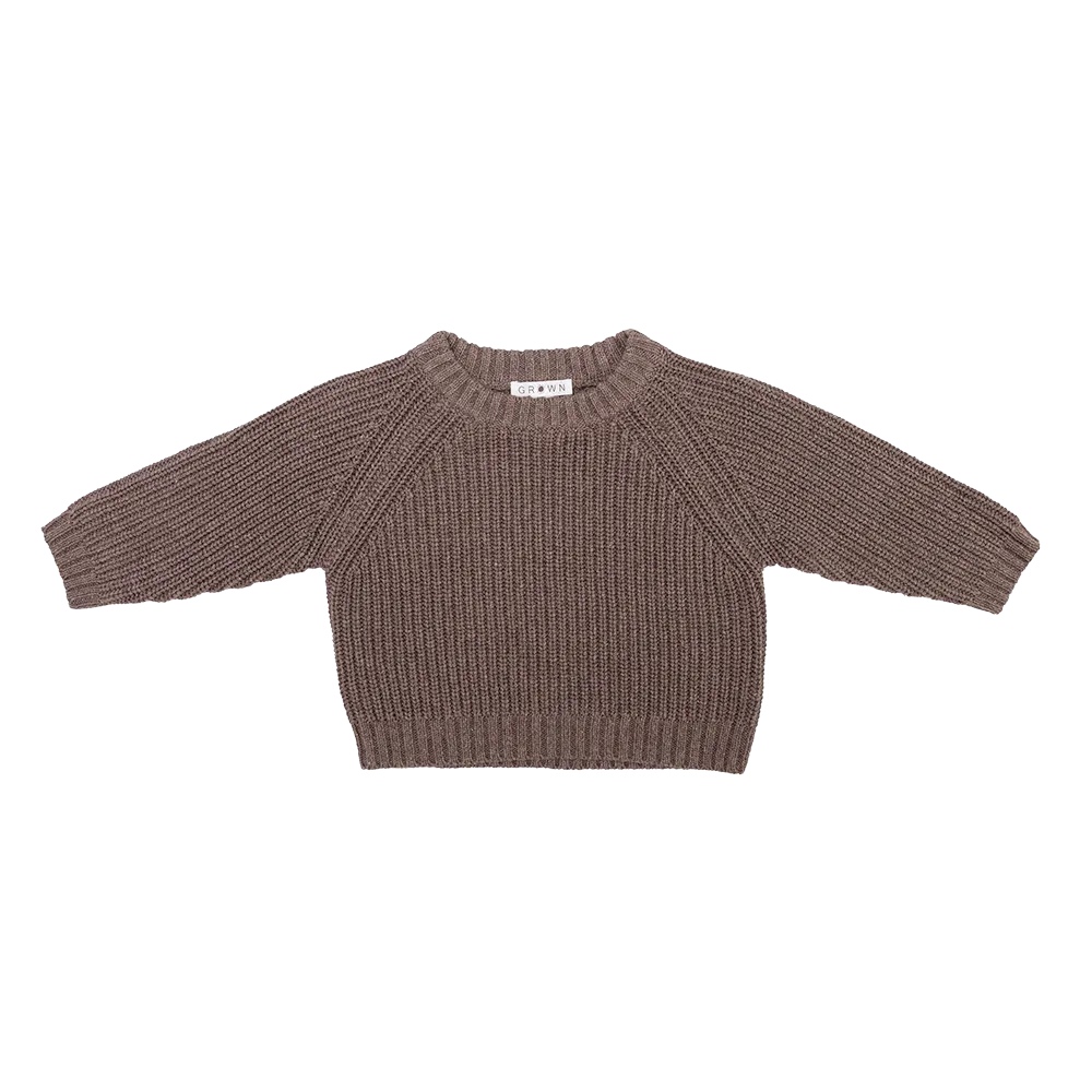 Speckled Raglan Pull Over - Mushroom [GROWN]