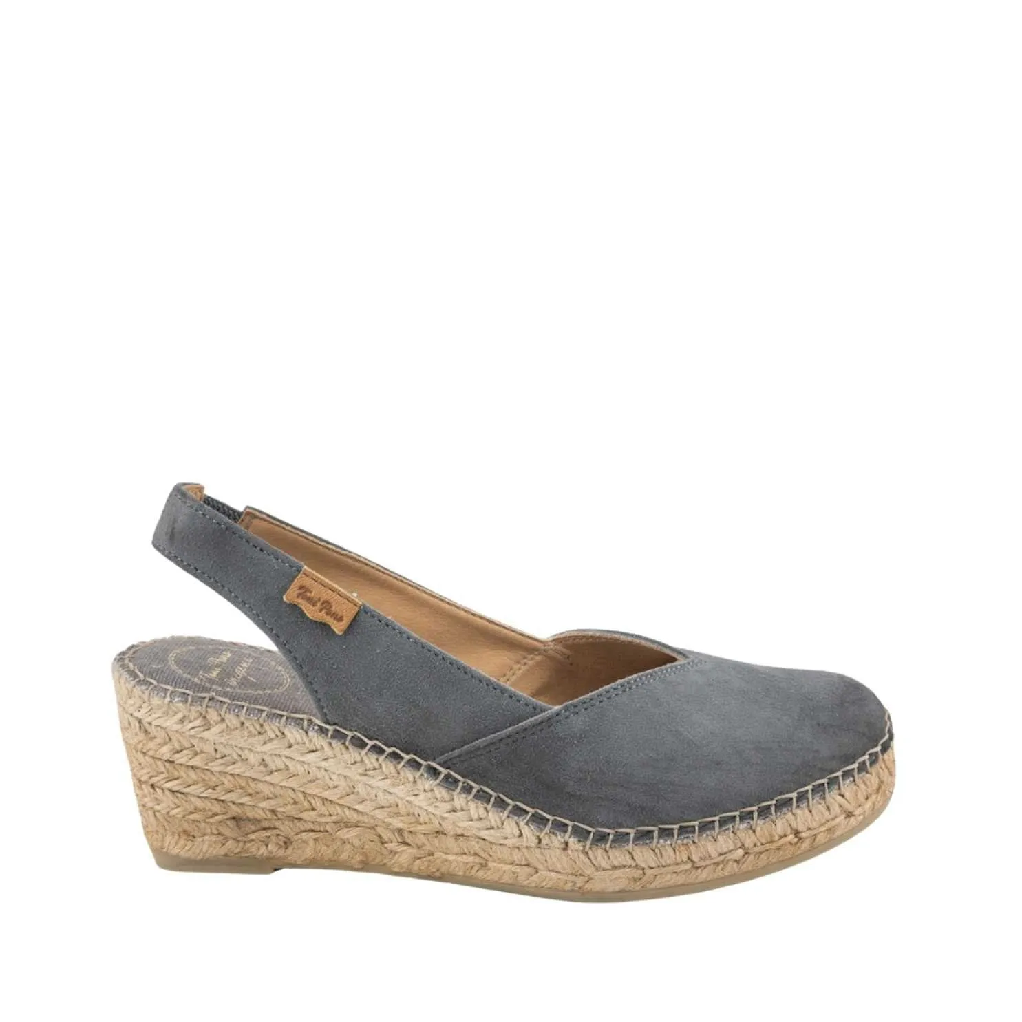 Standard Suede Leather Wedge Espadrille For Women - Betty-A