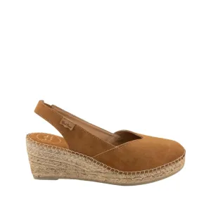 Standard Suede Leather Wedge Espadrille For Women - Betty-A