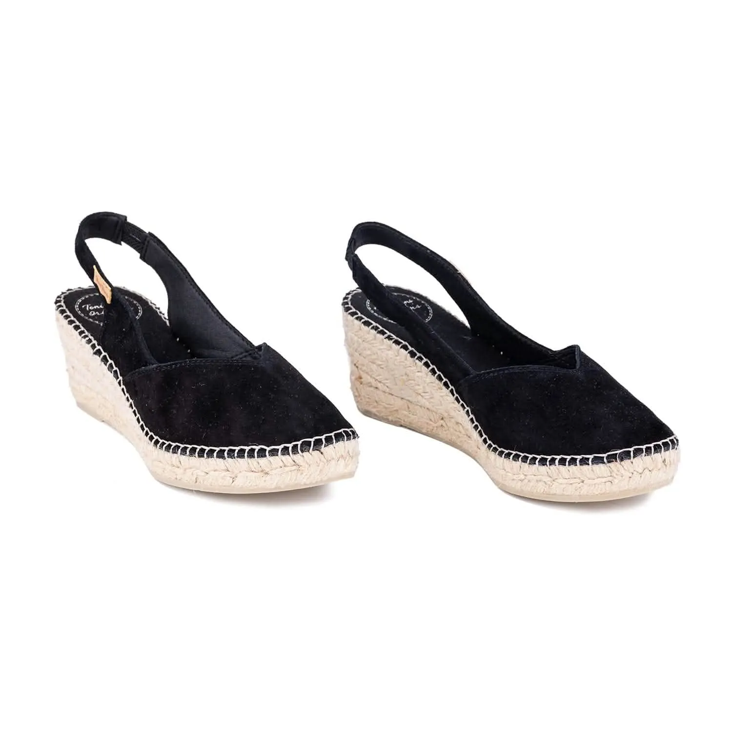 Standard Suede Leather Wedge Espadrille For Women - Betty-A