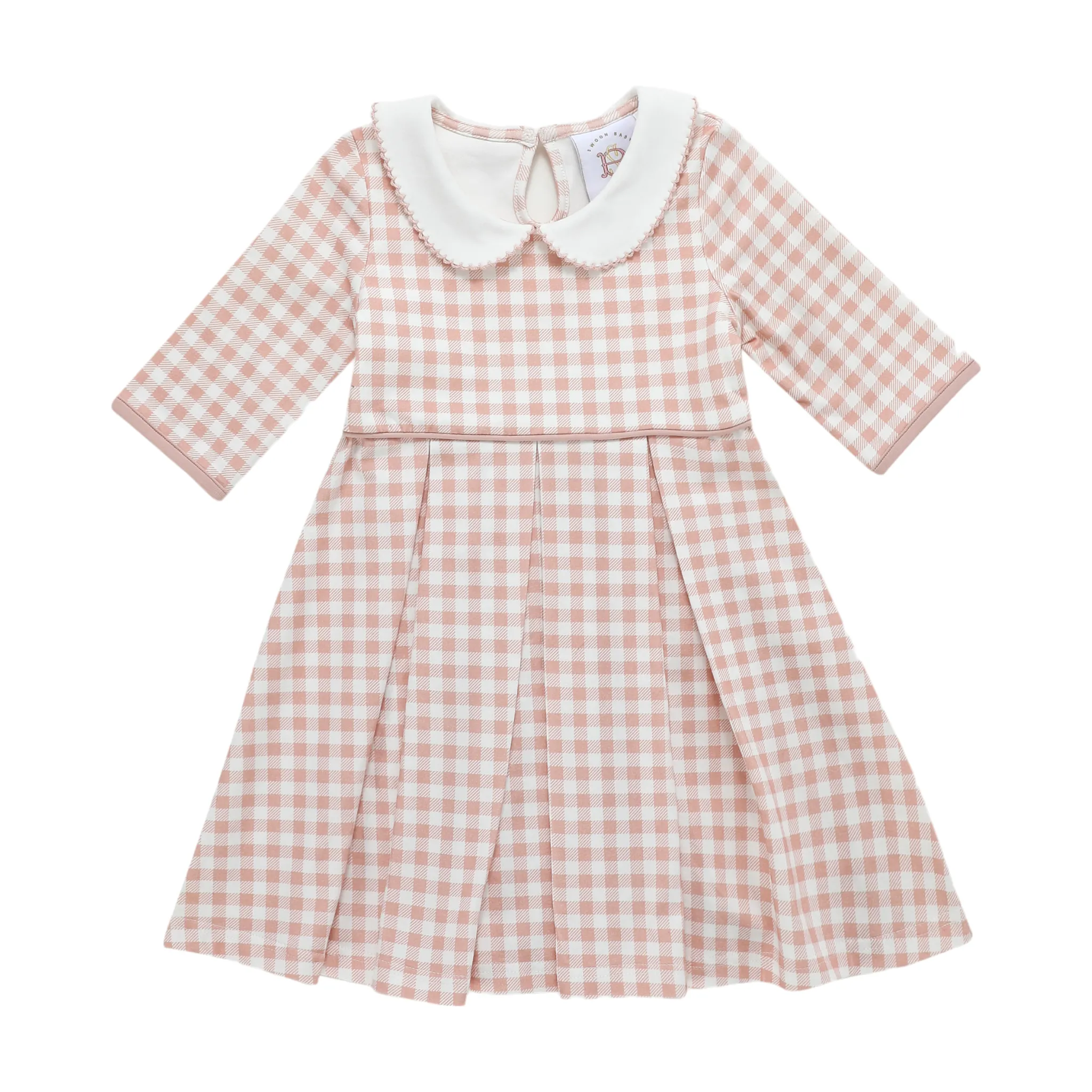 Swoon Baby Proper Gingham Pleat Dress