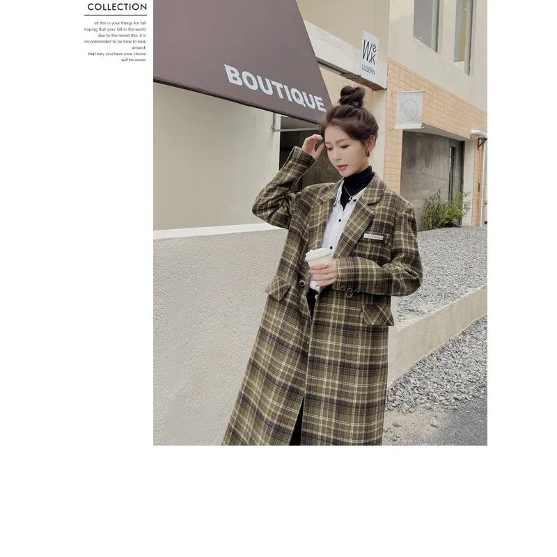 Thickened Knee-Length Slim-Fit Style Overcoat