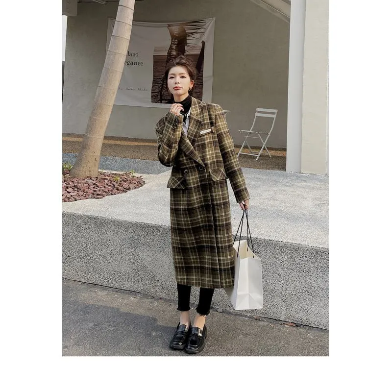 Thickened Knee-Length Slim-Fit Style Overcoat