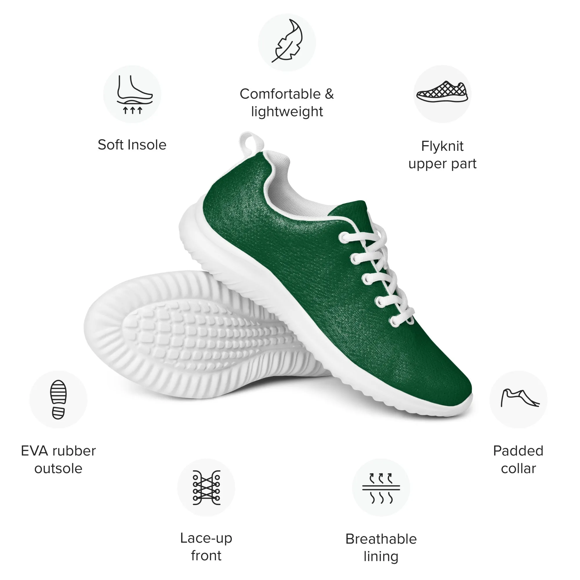 Womenâ€™s athletic shoes Green color