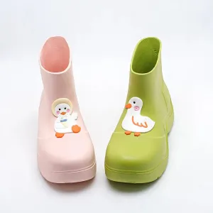 Women's Duck Aqua Shoes Waterproof Rain Boots Candy Color Water Shoes - WRB50129