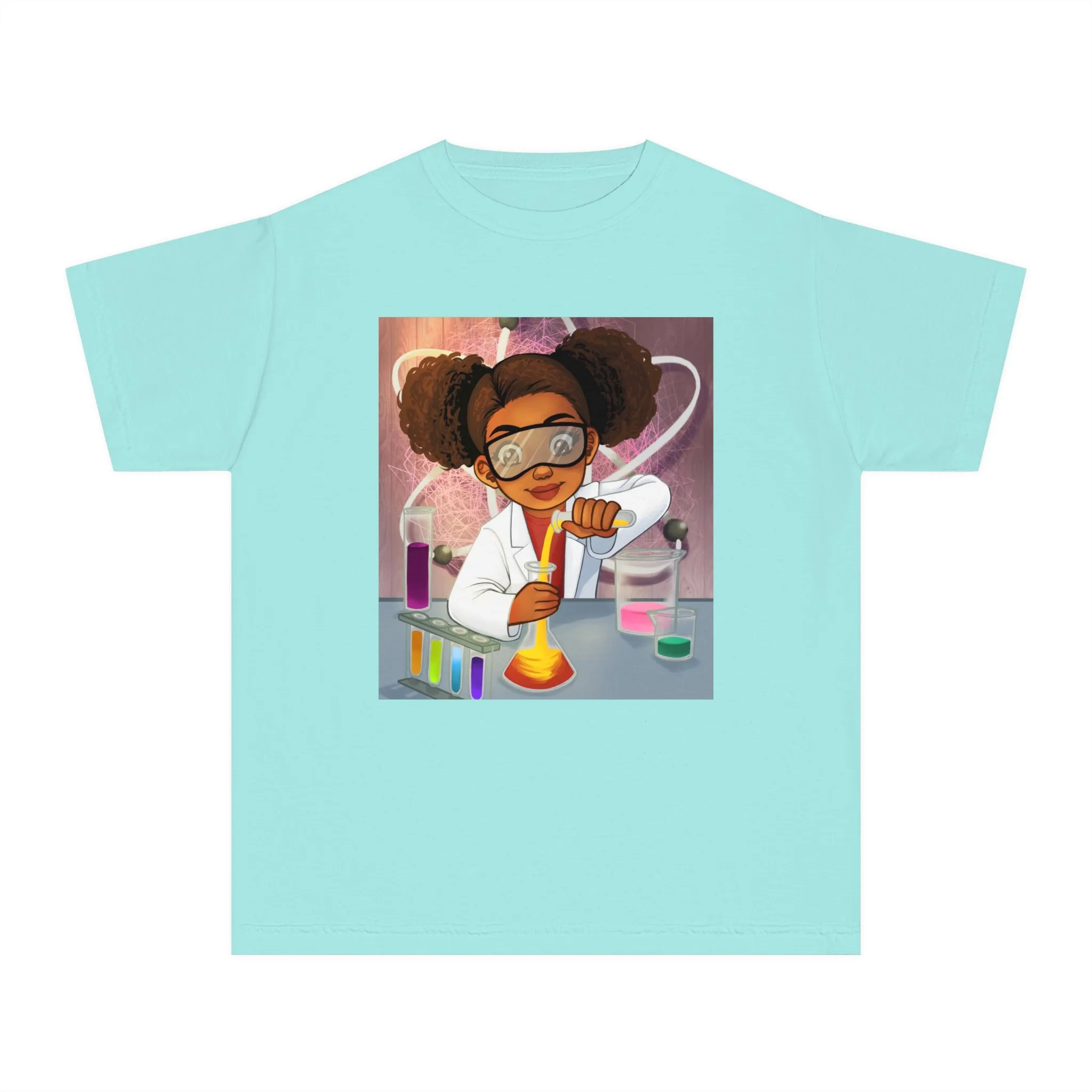 Youth - Future Scientist Midweight T-Shirt (African American / Black Girl)